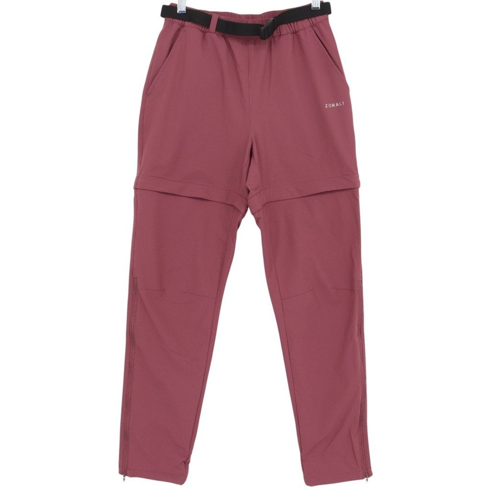 Zorali Women's Dusty Rose Convertible Hiking Pants Zip Off Shorts Size 6 Berry